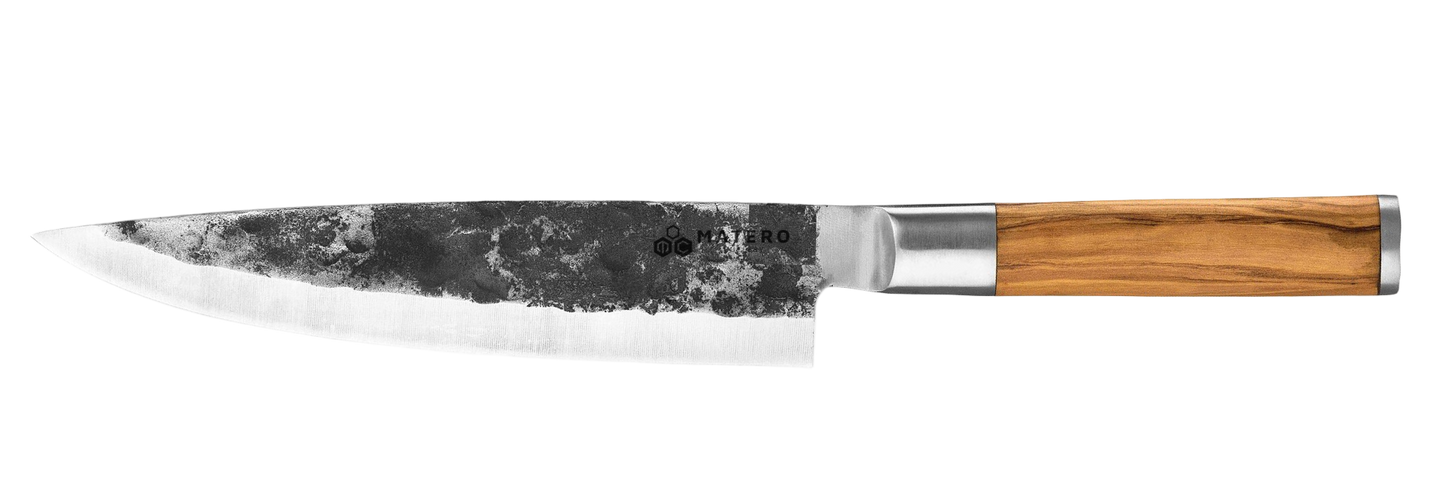 Chef's knife steel / olive wood