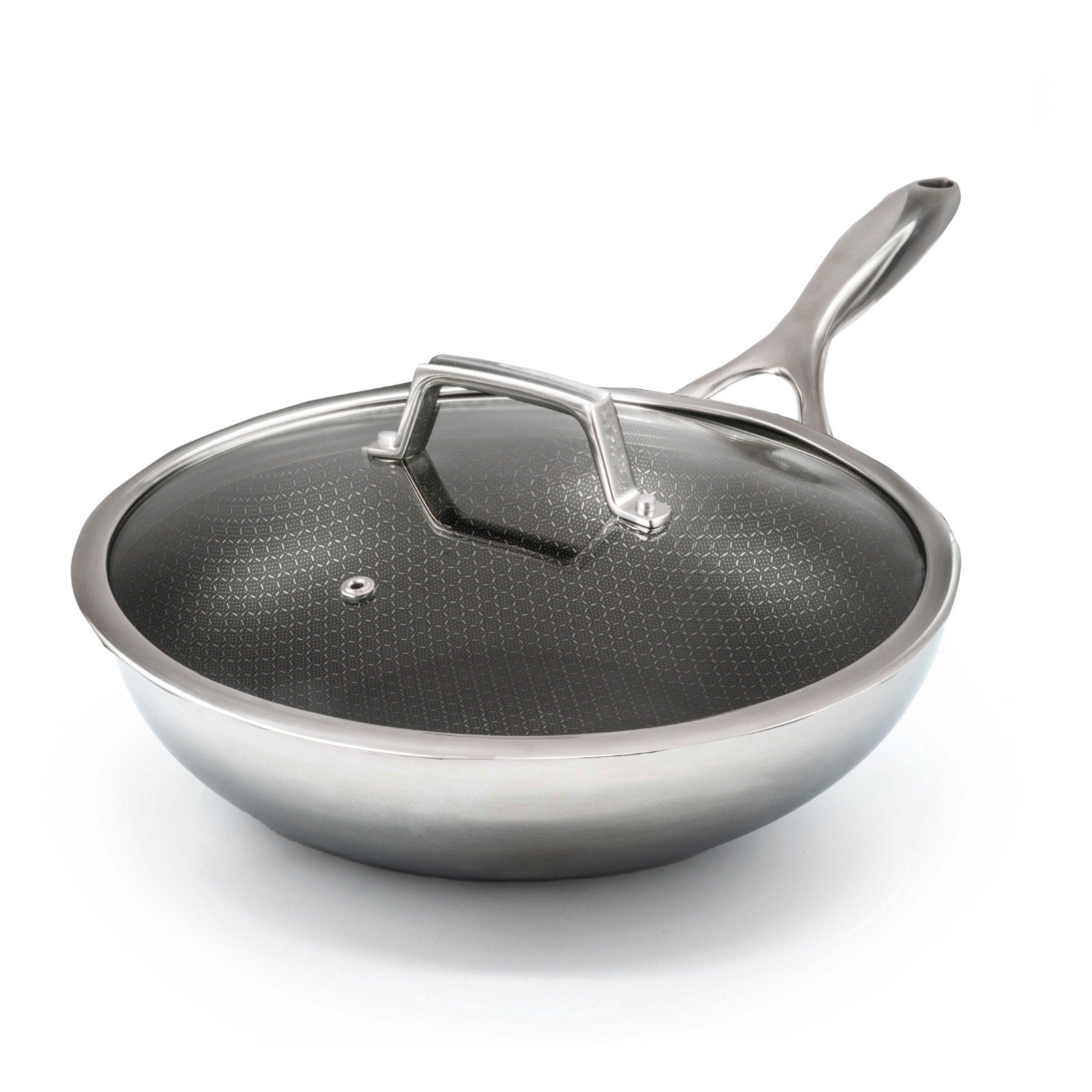 Wok ibrido Ø 28 cm con coperchio