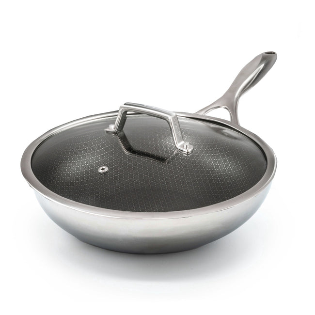 Wok ibrido Ø 28 cm con coperchio