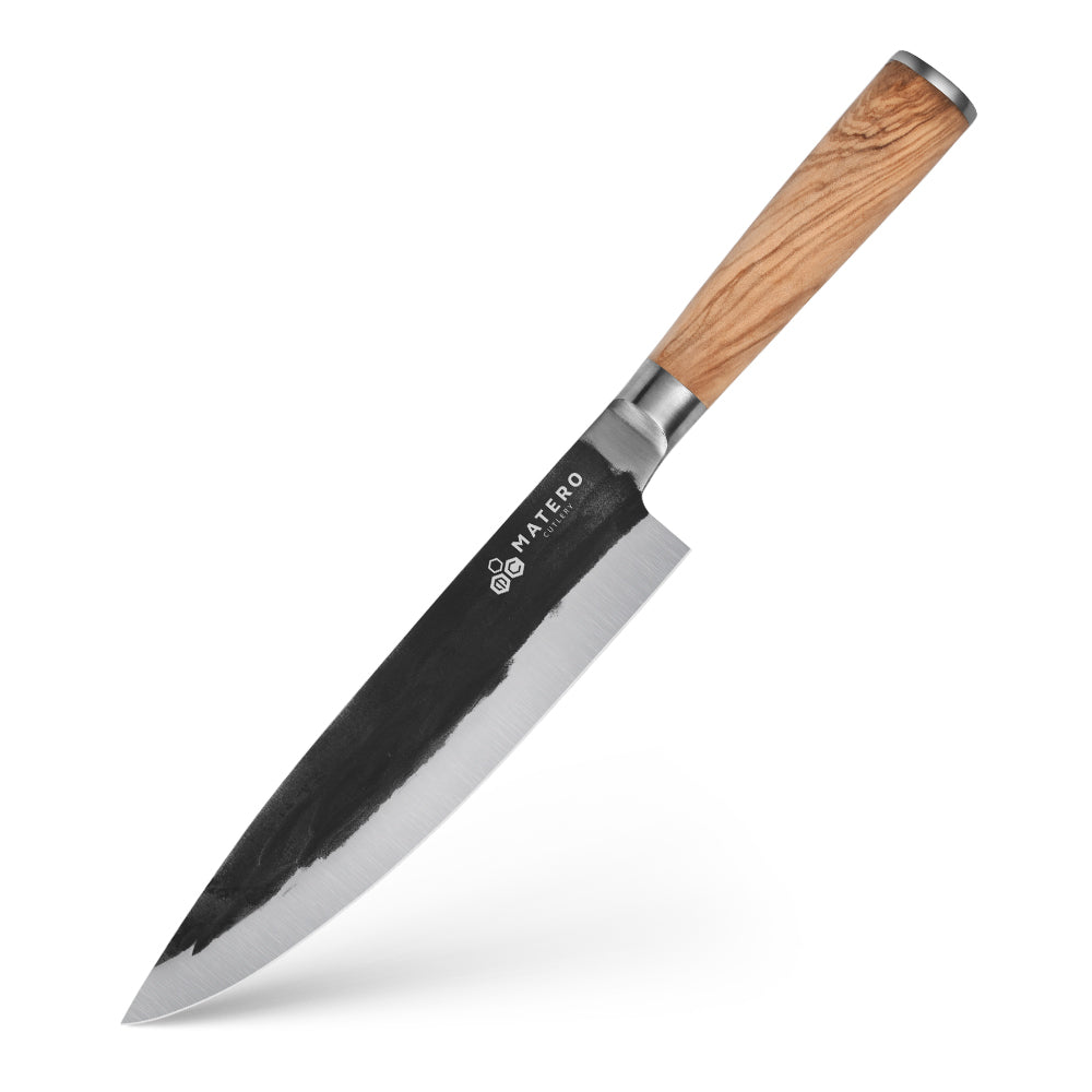 Chef's knife steel / olive wood